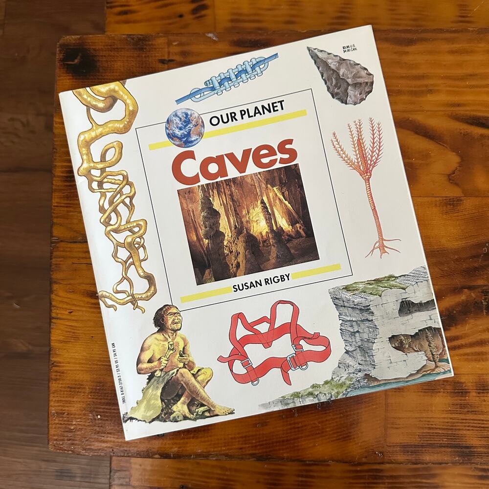 Vintage 1994 Our Planet "Caves" Paperback Book